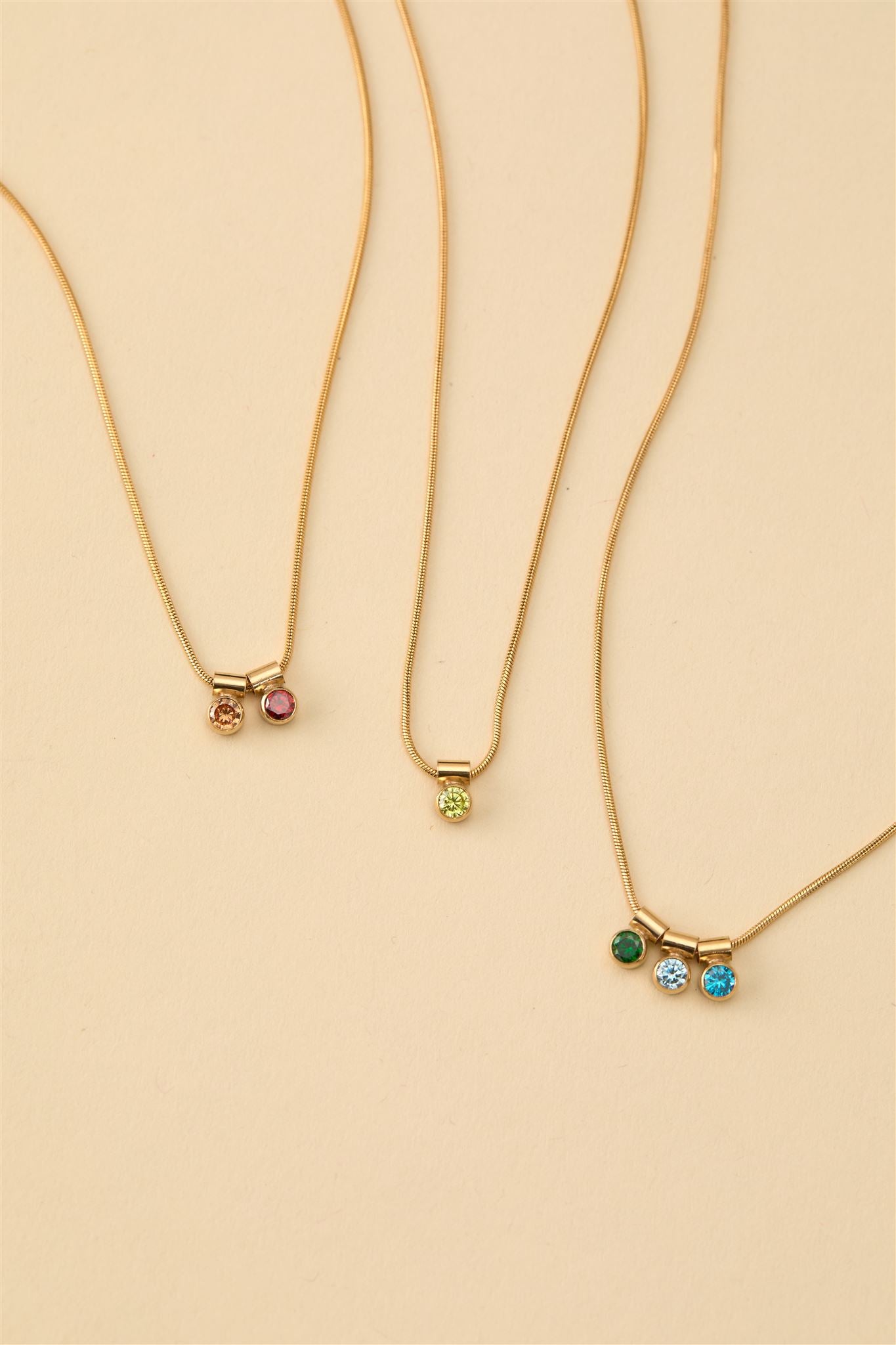 Ellie Multi Birthstone Necklace – Set & Stones