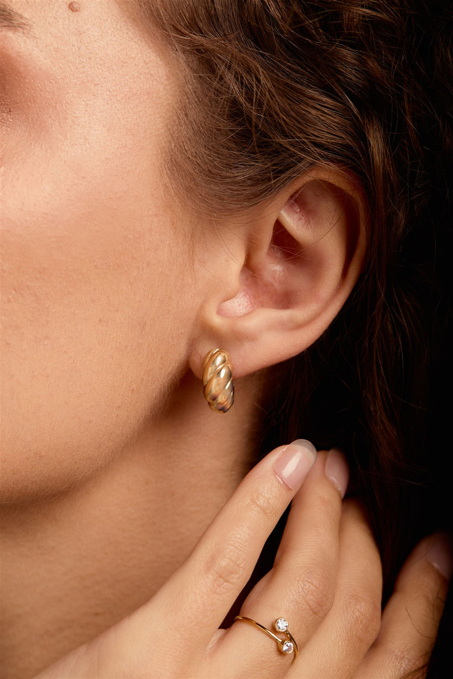 The First Layer - Rowan Hoops – Set & Stones