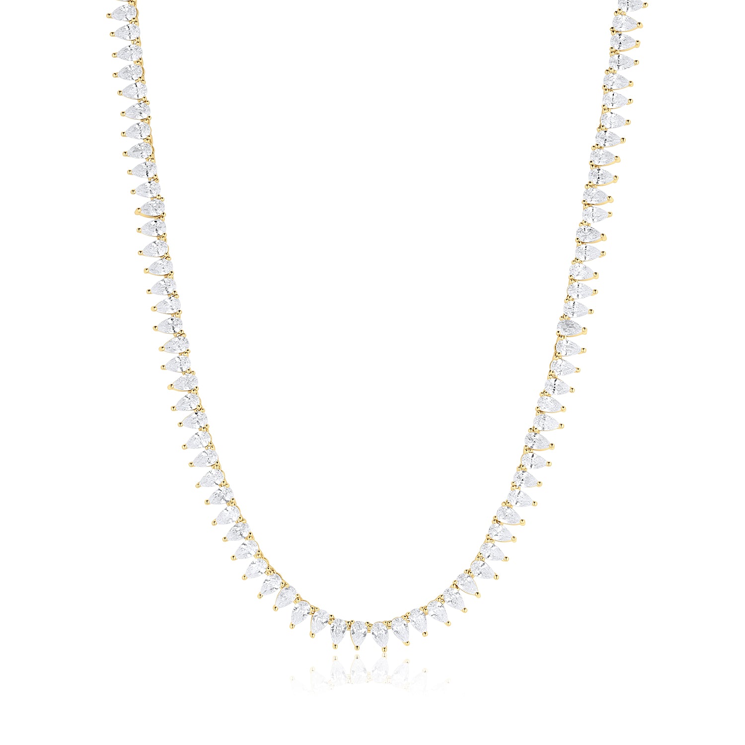 Teardrop Tennis Necklace