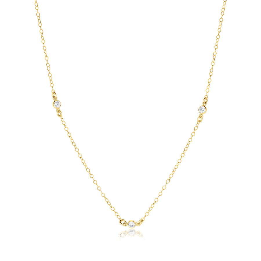 Birthstone Station Necklace