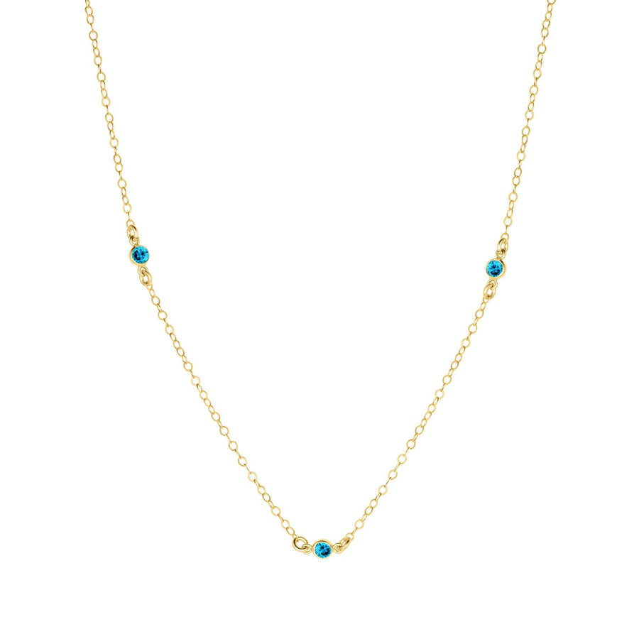 Birthstone Station Necklace