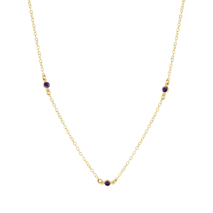 Birthstone Station Necklace
