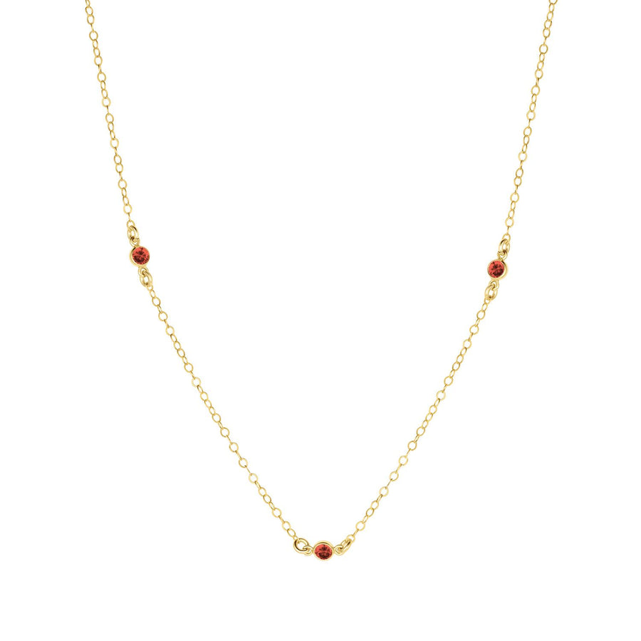 Birthstone Station Necklace
