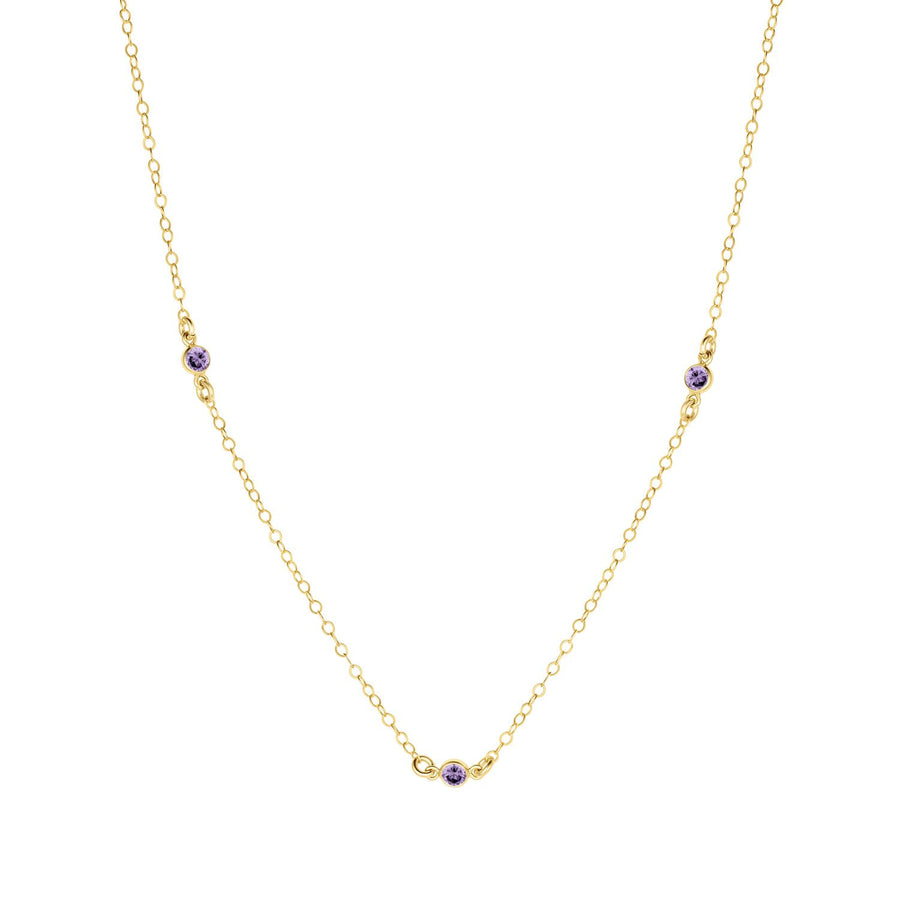 Birthstone Station Necklace