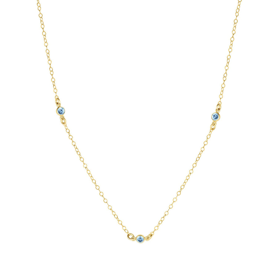 Birthstone Station Necklace