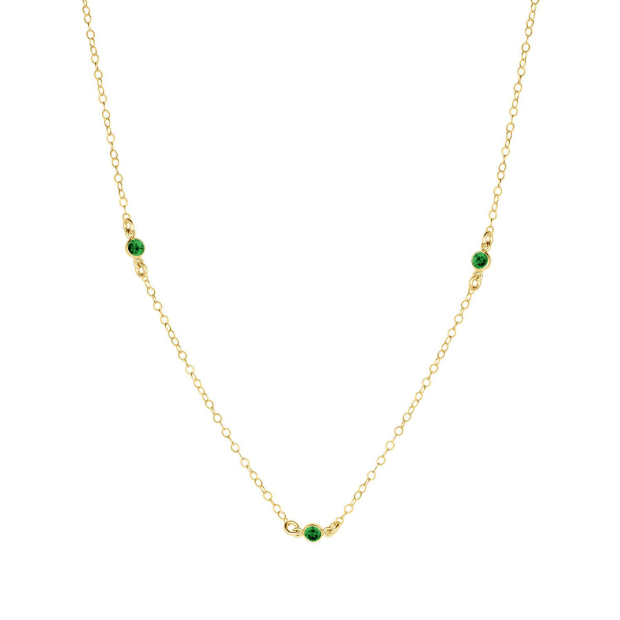 Birthstone Station Necklace