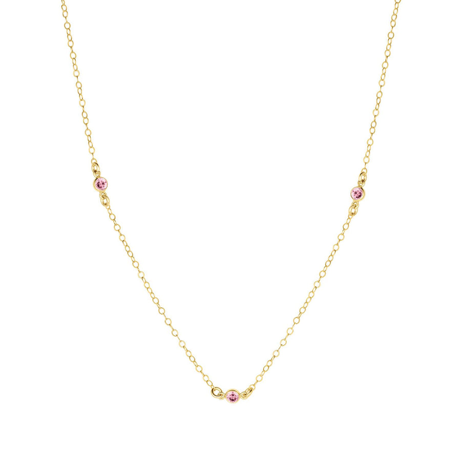 Birthstone Station Necklace