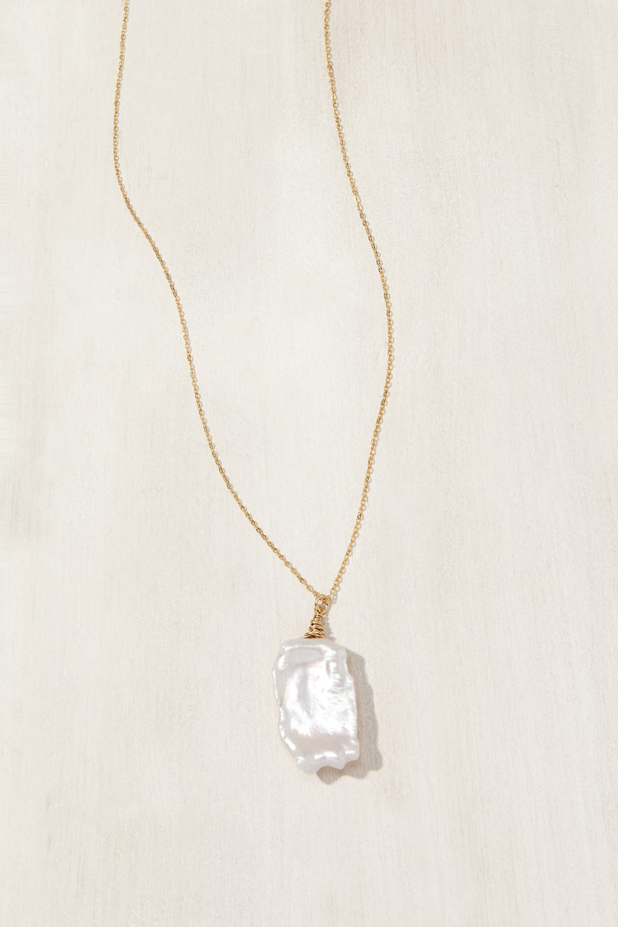 Biwa Pearl Necklace