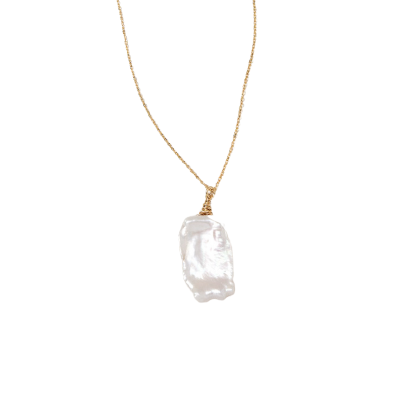 Biwa Pearl Necklace