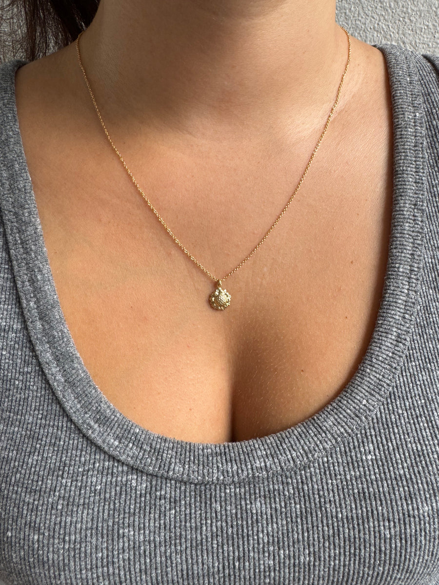 Sunflower Charm Necklace