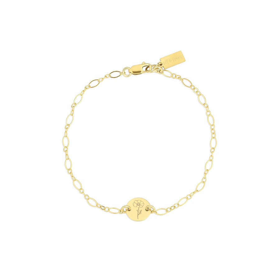 lily flower bracelet Lily Birth Flower Bracelet October / Cosmo
