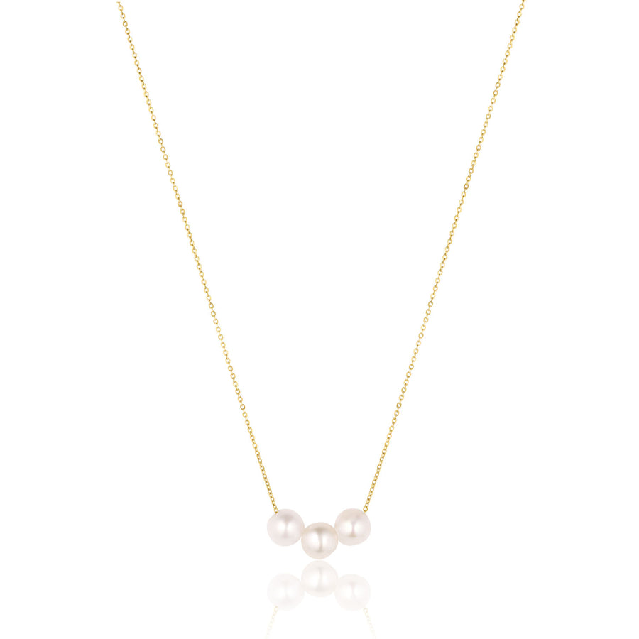 Pearl Cluster Necklace
