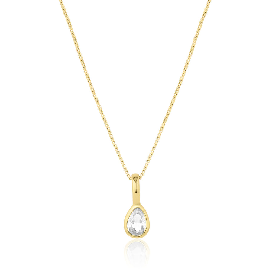 Teardrop Birthstone Necklace