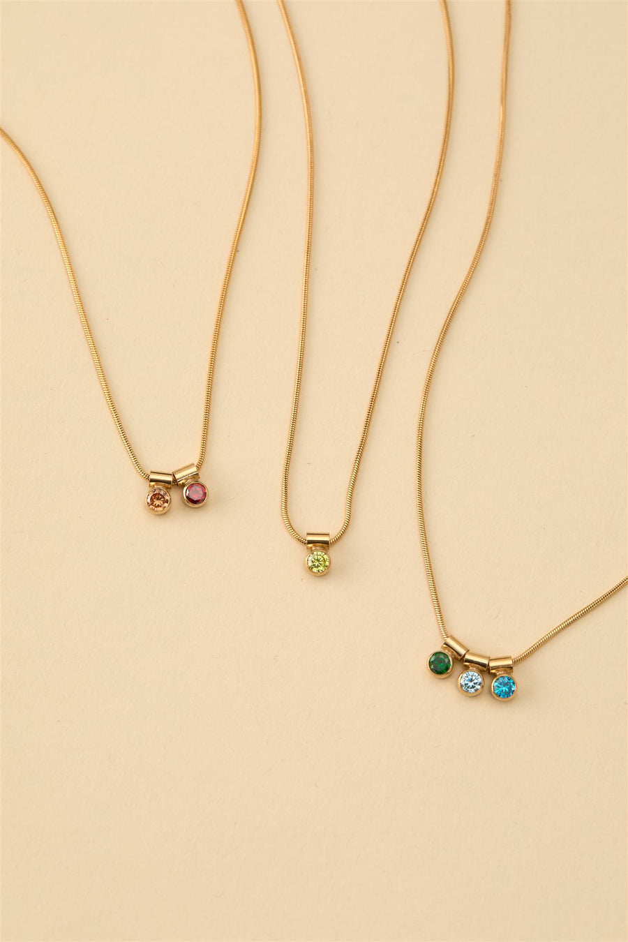 Ellie Multi Birthstone Necklace