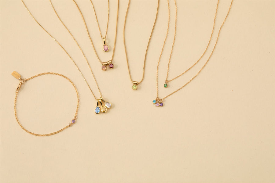 Ellie Multi Birthstone Necklace