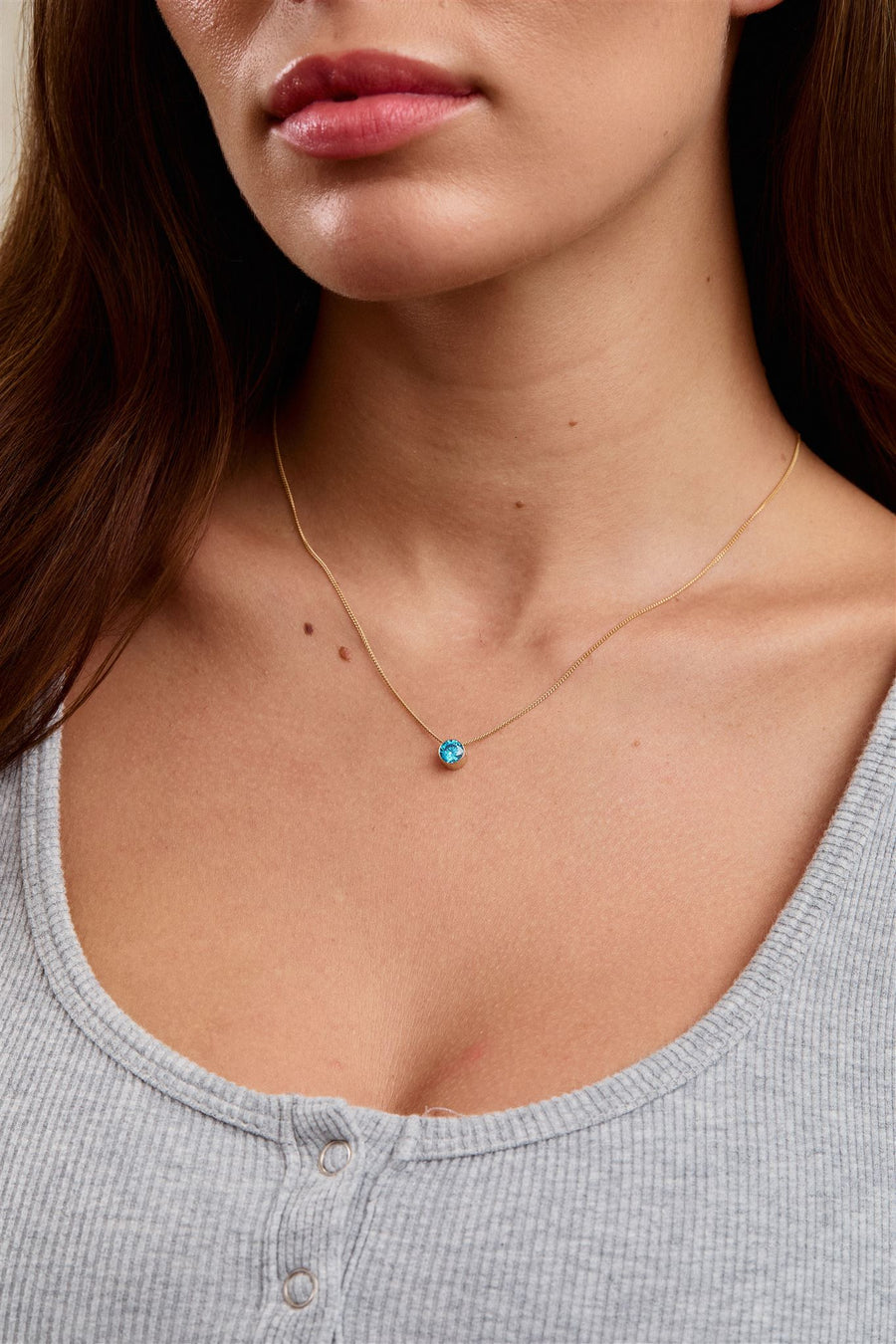 Birthstone Pendant Necklace