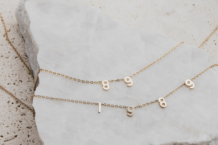 Personalized Cheyenne Necklace - Numbers