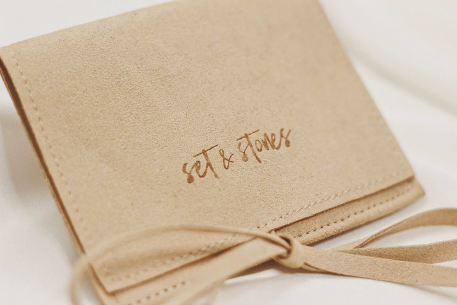 Small Microfiber Jewelry Pouch